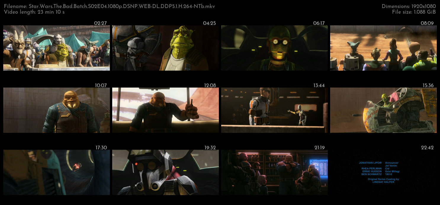 Star Wars The Bad Batch S02E04 1080p DSNP WEB DL DDP5 1 H 264 NTb TGx