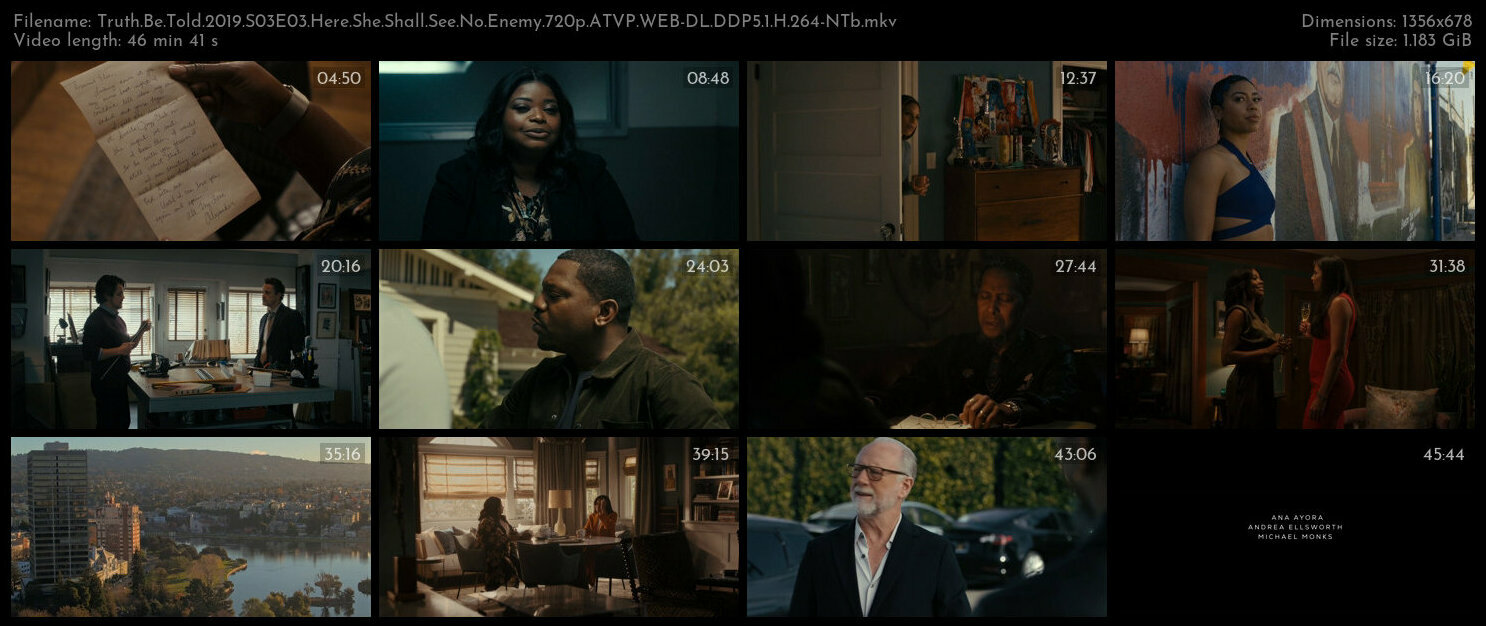 Truth Be Told 2019 S03E03 Here She Shall See No Enemy 720p ATVP WEB DL DDP5 1 H 264 NTb TGx