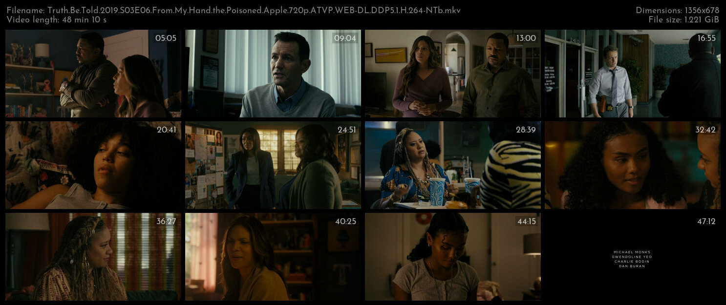 Truth Be Told 2019 S03E06 From My Hand the Poisoned Apple 720p ATVP WEB DL DDP5 1 H 264 NTb TGx