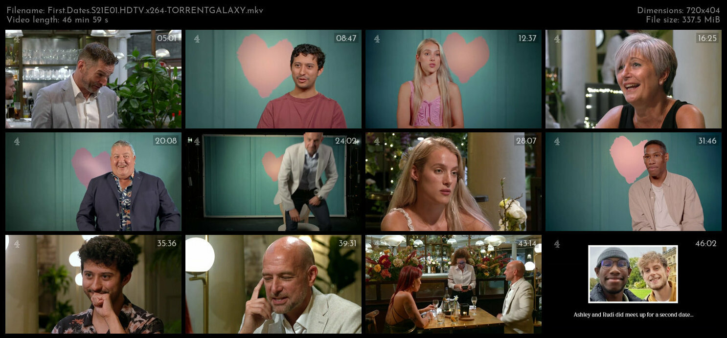 First Dates S21E01 HDTV x264 TORRENTGALAXY