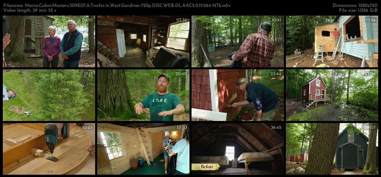 Maine Cabin Masters S09E07 A Twofer in West Gardiner 720p DISC WEB DL AAC2 0 H 264 NTb TGx