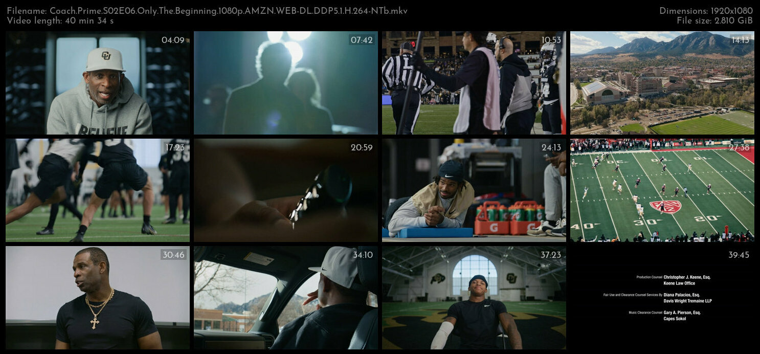 Coach Prime S02E06 Only The Beginning 1080p AMZN WEB DL DDP5 1 H 264 NTb TGx