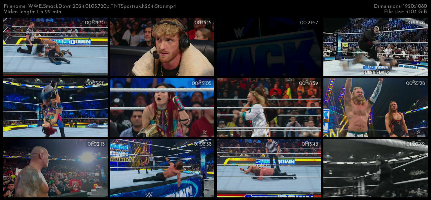 WWE SmackDown 2024 01 05 720p TNTSportsuk h264 Star TGx