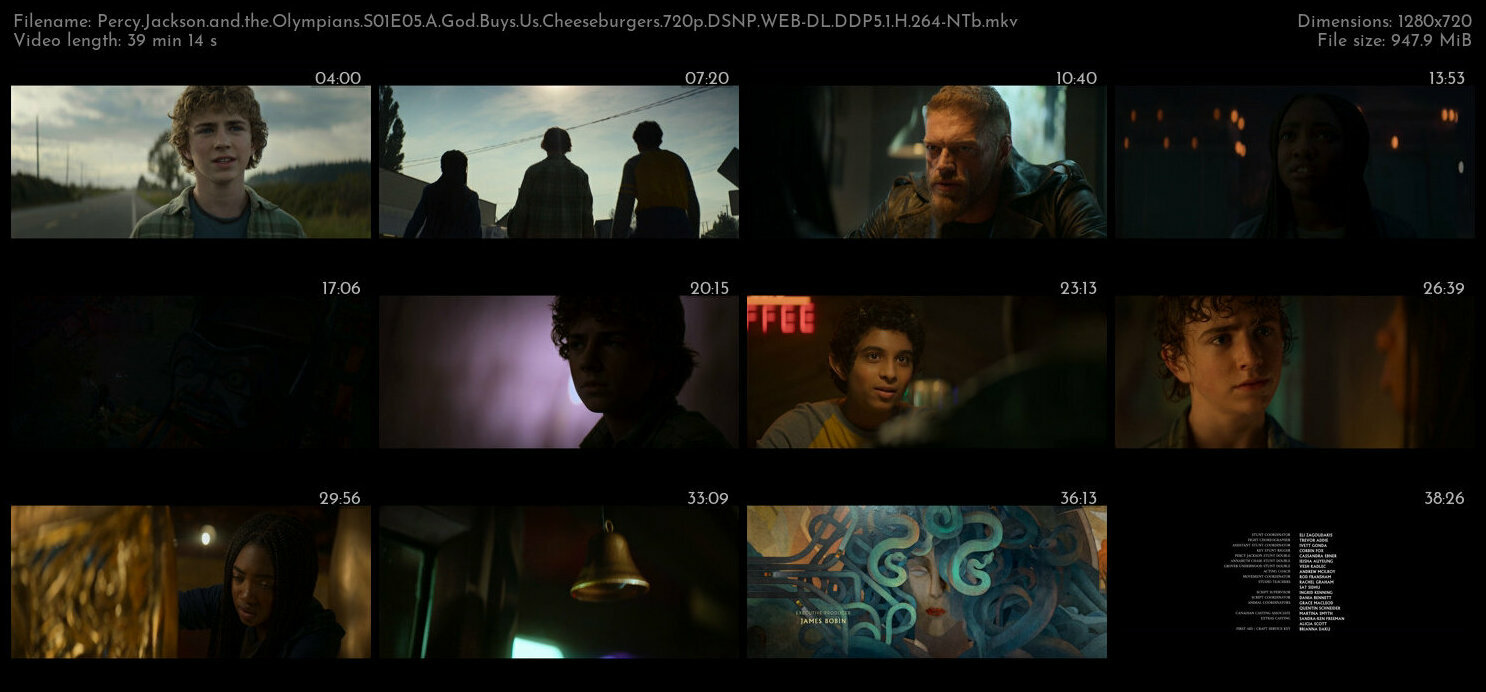 Percy Jackson and the Olympians S01E05 A God Buys Us Cheeseburgers 720p DSNP WEB DL DDP5 1 H 264 NTb