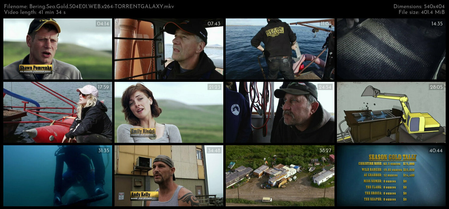 Bering Sea Gold S04E01 WEB x264 TORRENTGALAXY