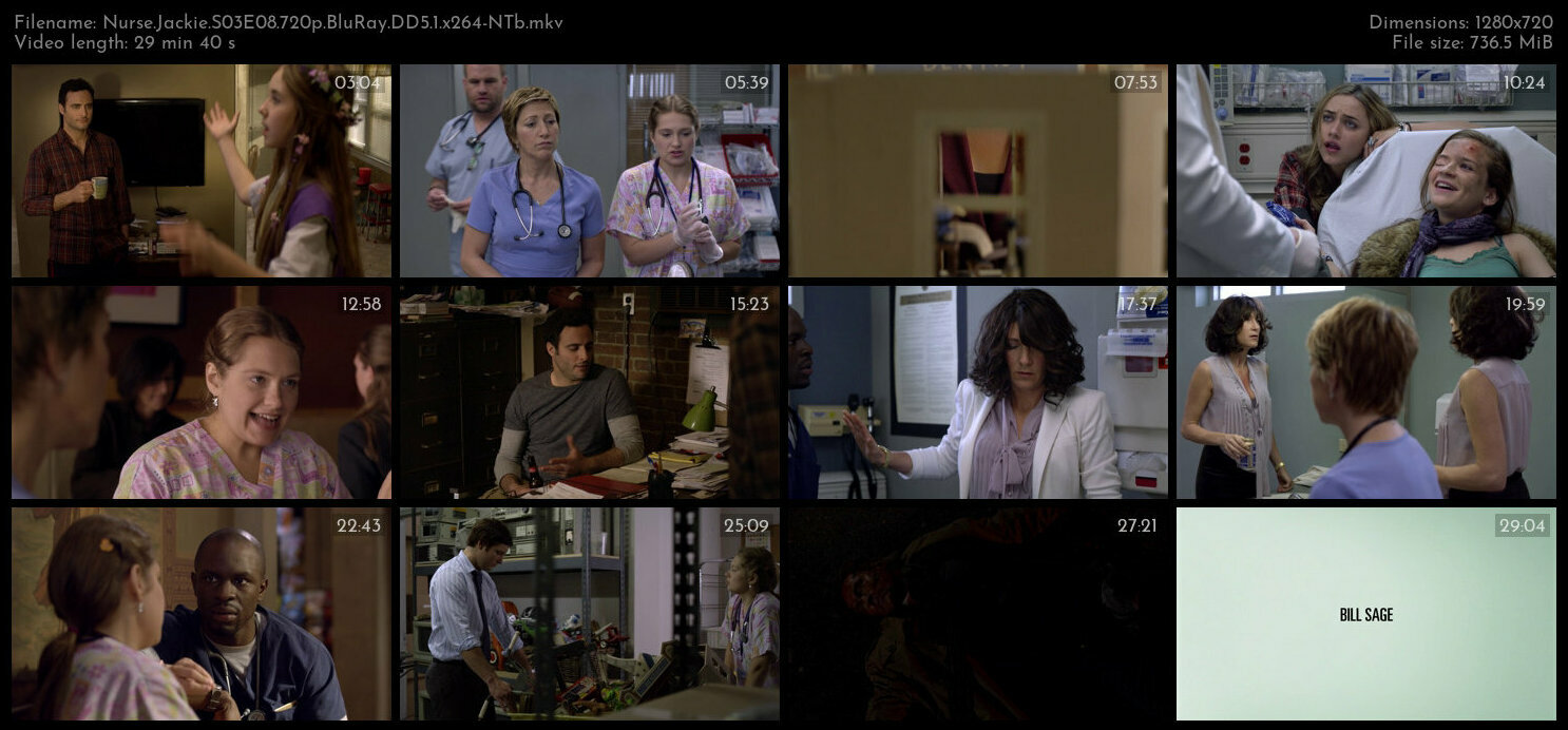 Nurse Jackie S03E08 720p BluRay DD5 1 x264 NTb TGx