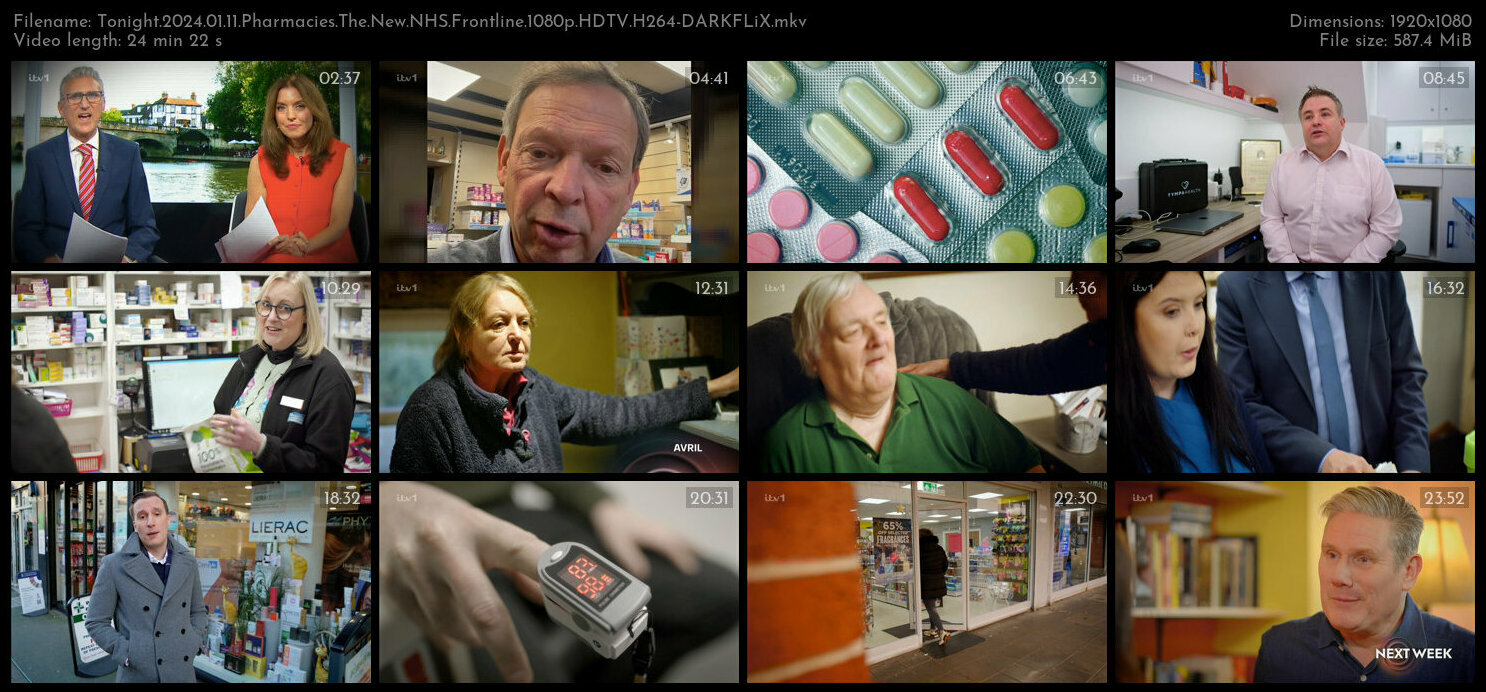 Tonight 2024 01 11 Pharmacies The New NHS Frontline 1080p HDTV H264 DARKFLiX TGx