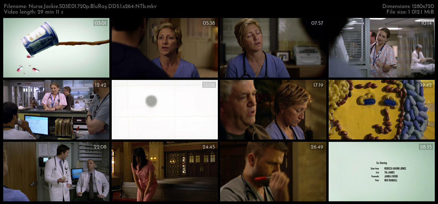 Nurse Jackie S03E01 720p BluRay DD5 1 x264 NTb TGx