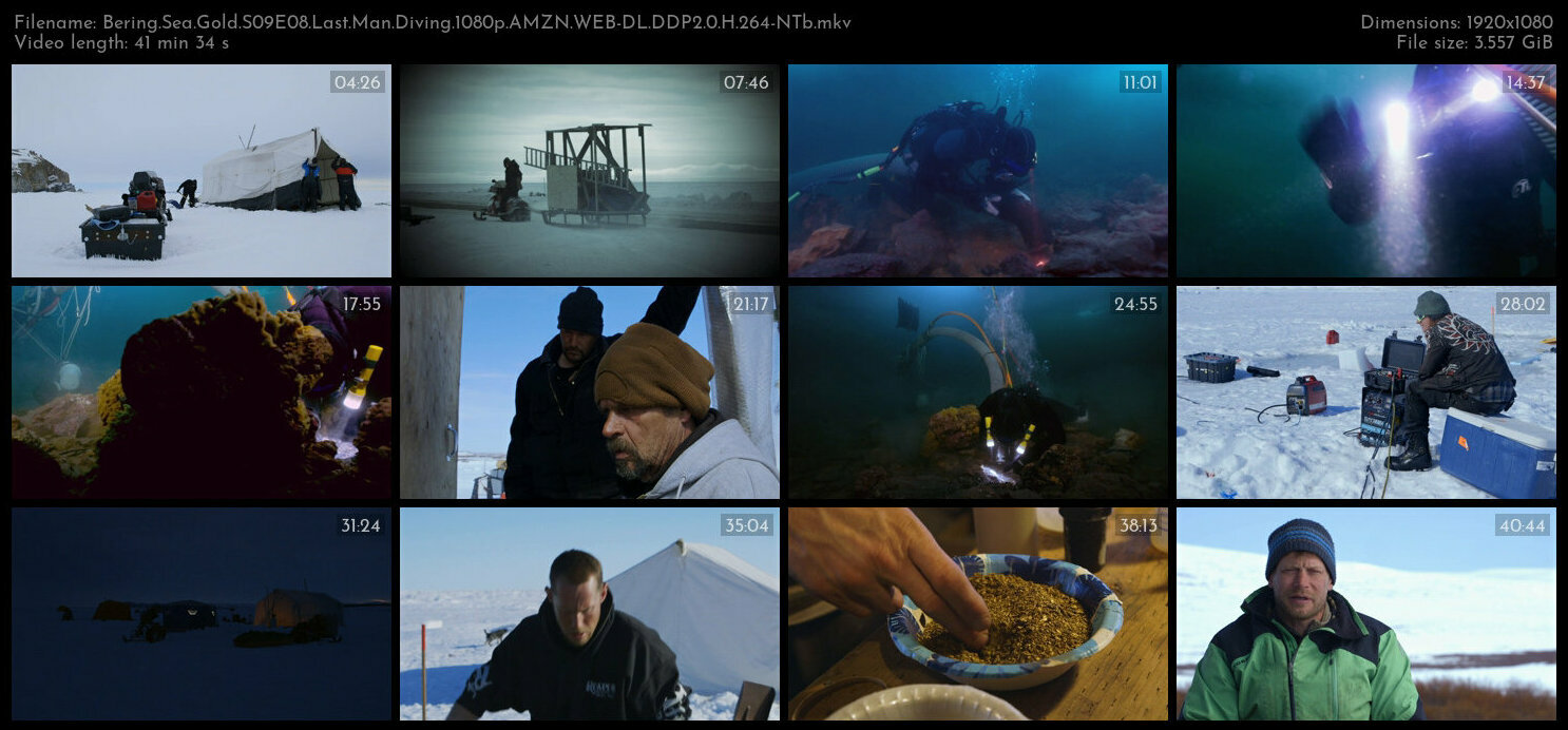 Bering Sea Gold S09E08 Last Man Diving 1080p AMZN WEB DL DDP2 0 H 264 NTb TGx