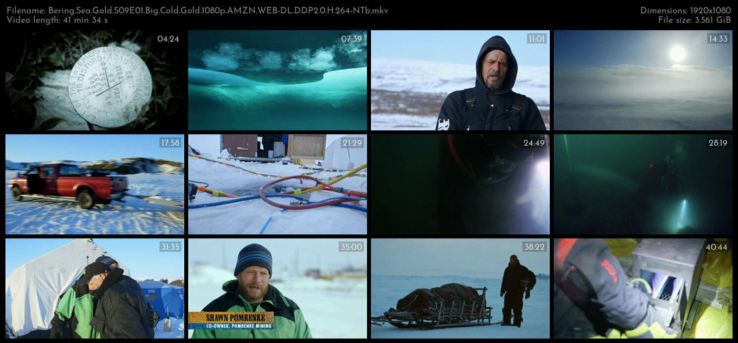 Bering Sea Gold S09E01 Big Cold Gold 1080p AMZN WEB DL DDP2 0 H 264 NTb TGx