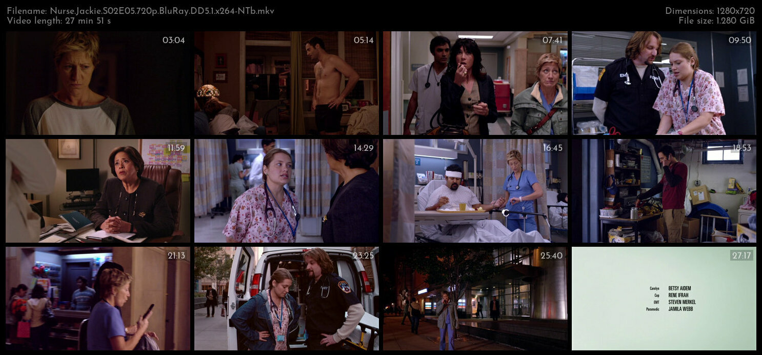 Nurse Jackie S02E05 720p BluRay DD5 1 x264 NTb TGx