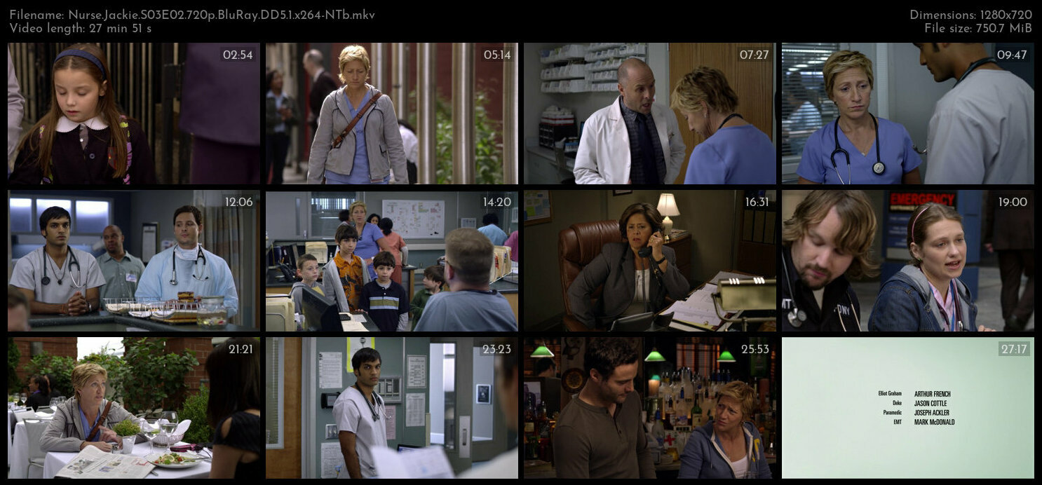 Nurse Jackie S03E02 720p BluRay DD5 1 x264 NTb TGx