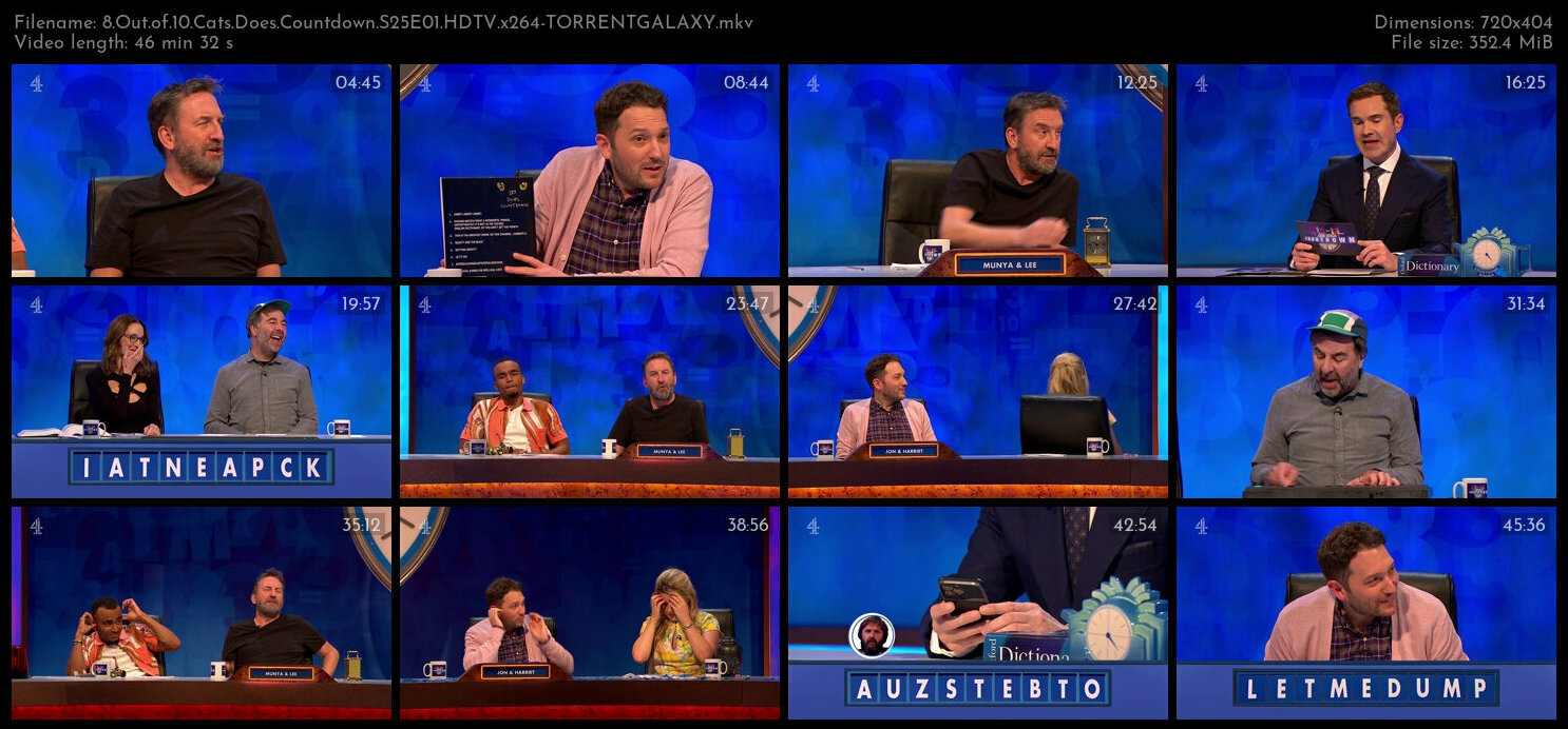 8 Out of 10 Cats Does Countdown S25E01 HDTV x264 TORRENTGALAXY