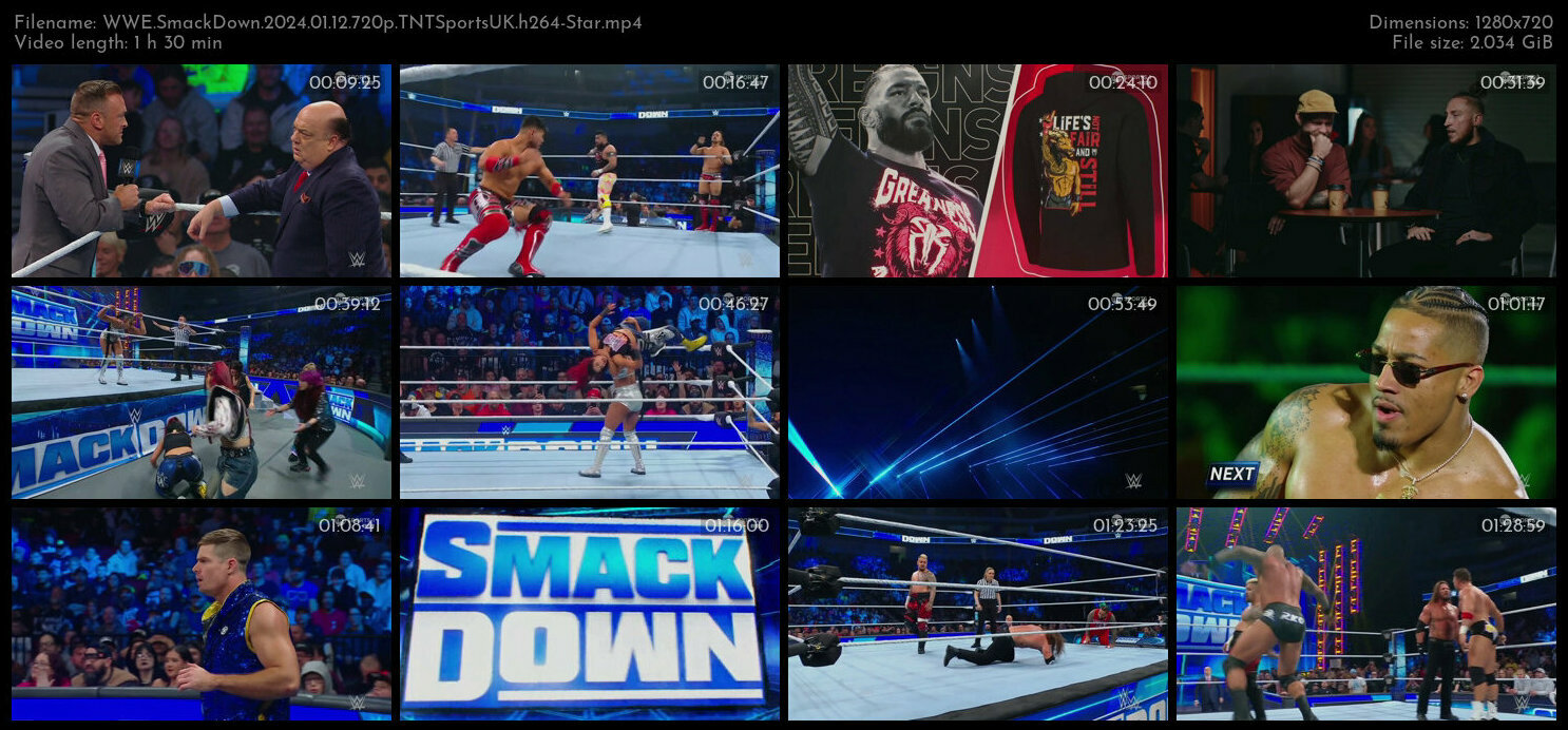 WWE SmackDown 2024 01 12 720p TNTSportsUK h264 Star TGx