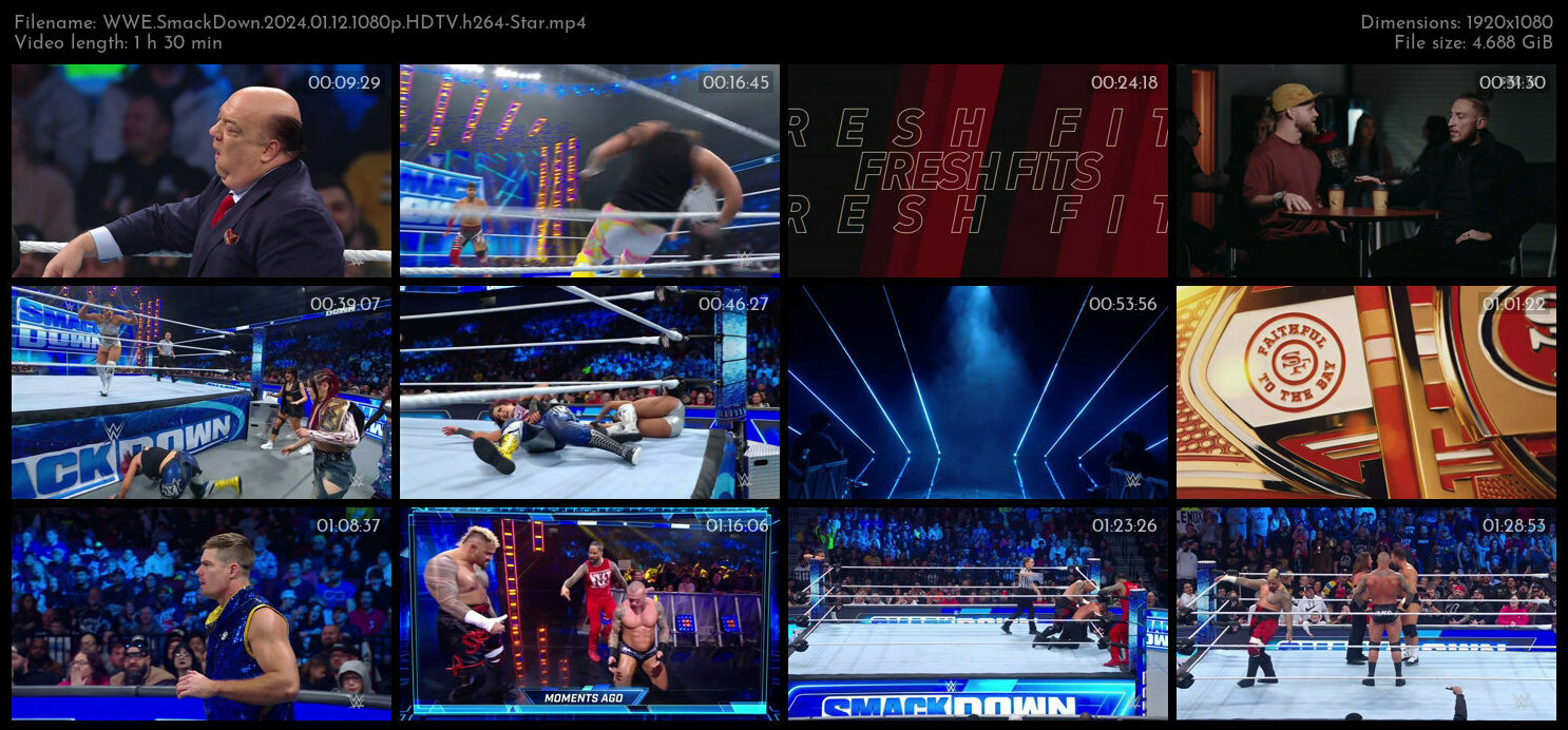 WWE SmackDown 2024 01 12 1080p HDTV h264 Star TGx