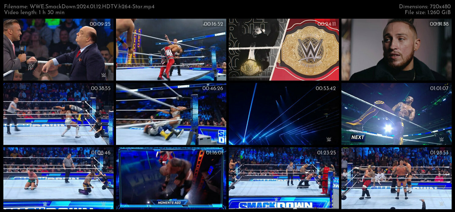 WWE SmackDown 2024 01 12 HDTV h264 Star TGx