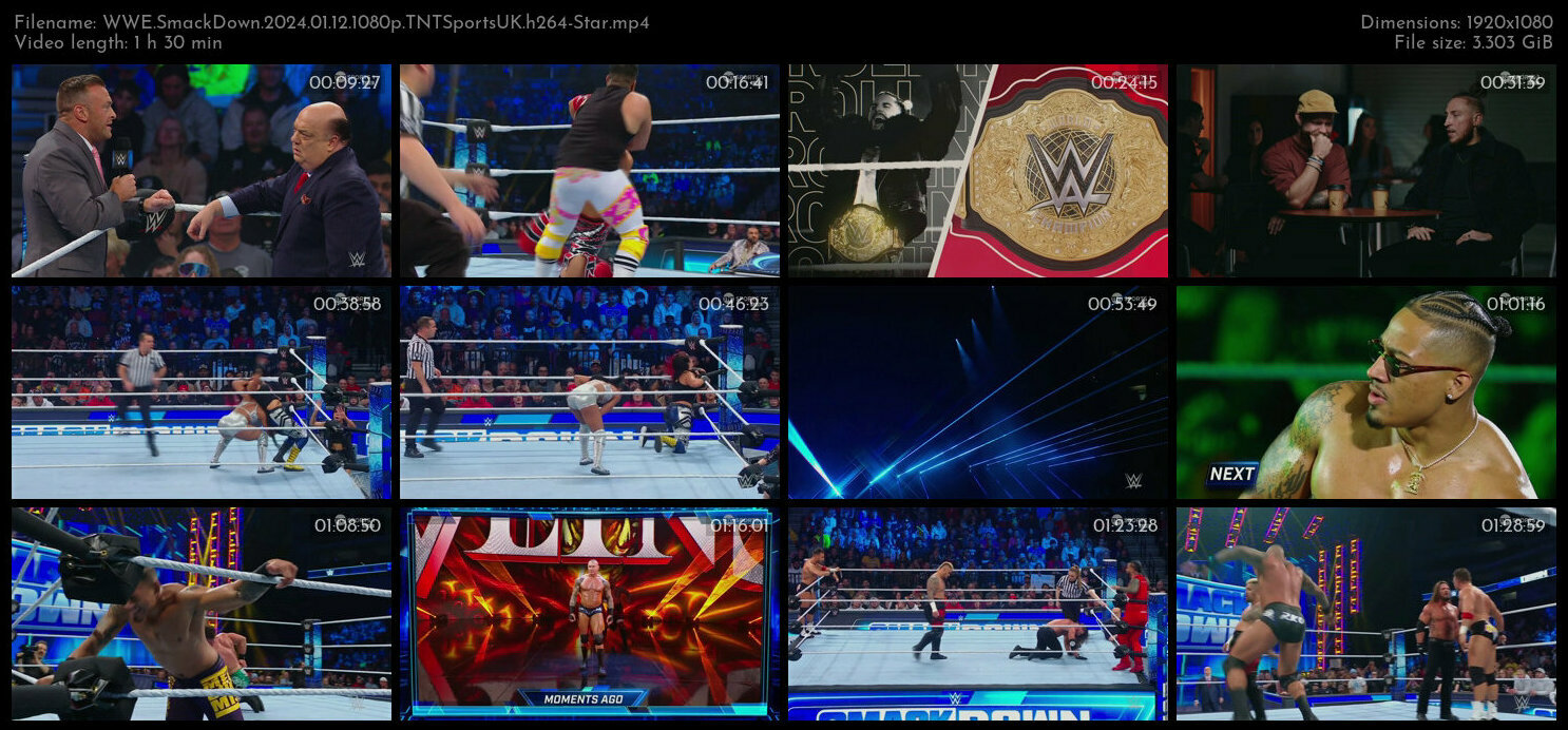 WWE SmackDown 2024 01 12 1080p TNTSportsUK h264 Star TGx