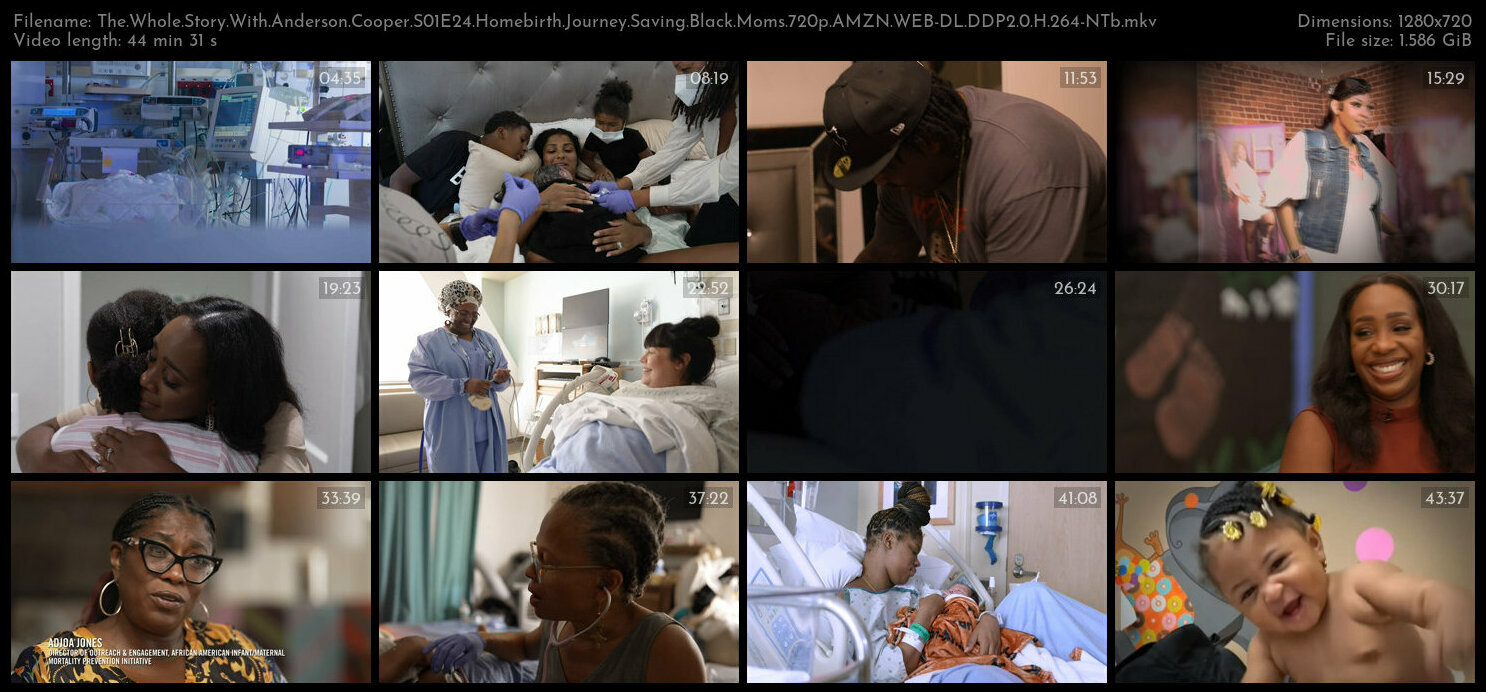 The Whole Story With Anderson Cooper S01E24 Homebirth Journey Saving Black Moms 720p AMZN WEB DL DDP