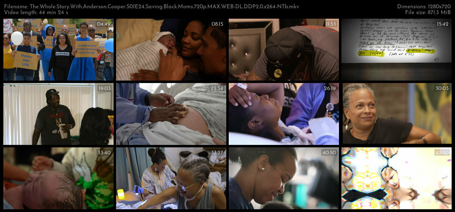 The Whole Story With Anderson Cooper S01E24 Saving Black Moms 720p MAX WEB DL DDP2 0 x264 NTb TGx