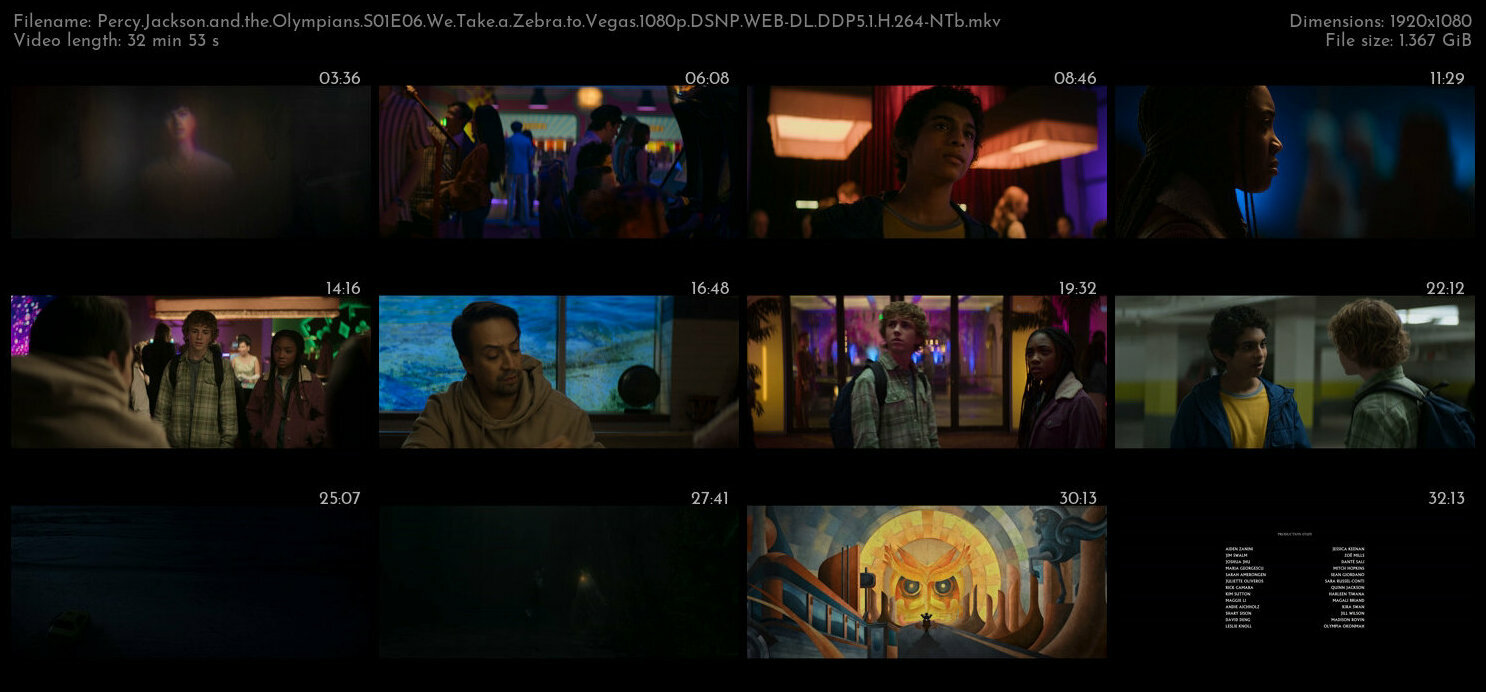 Percy Jackson and the Olympians S01E06 We Take a Zebra to Vegas 1080p DSNP WEB DL DDP5 1 H 264 NTb T