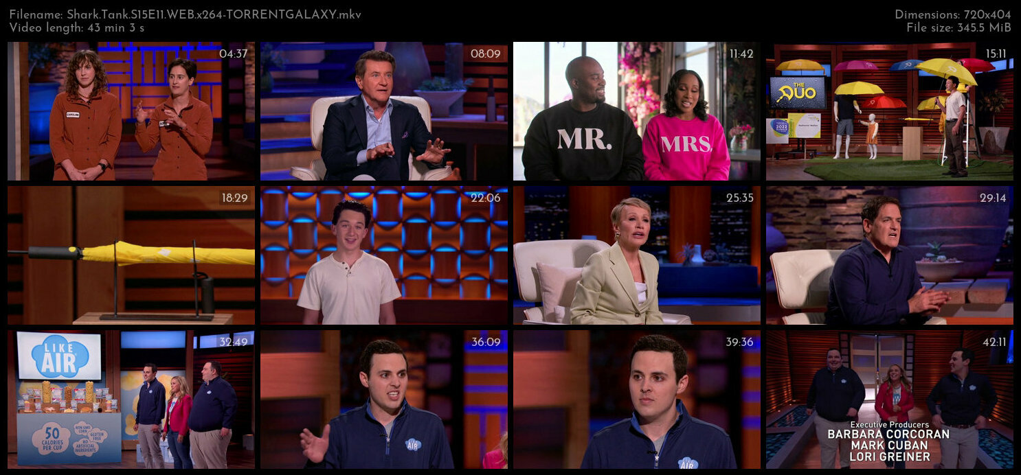 Shark Tank S15E11 WEB x264 TORRENTGALAXY