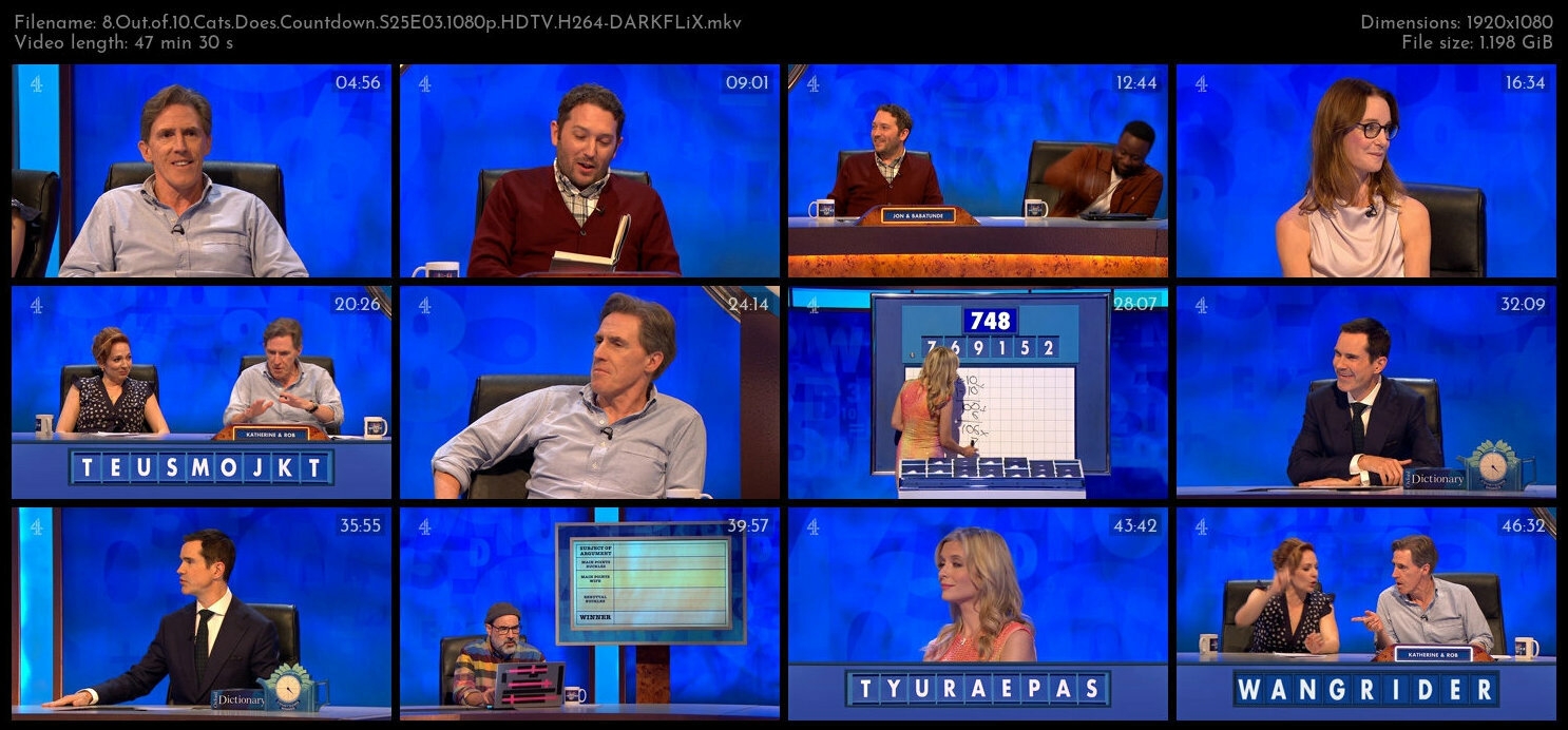 8 Out of 10 Cats Does Countdown S25E03 1080p HDTV H264 DARKFLiX TGx