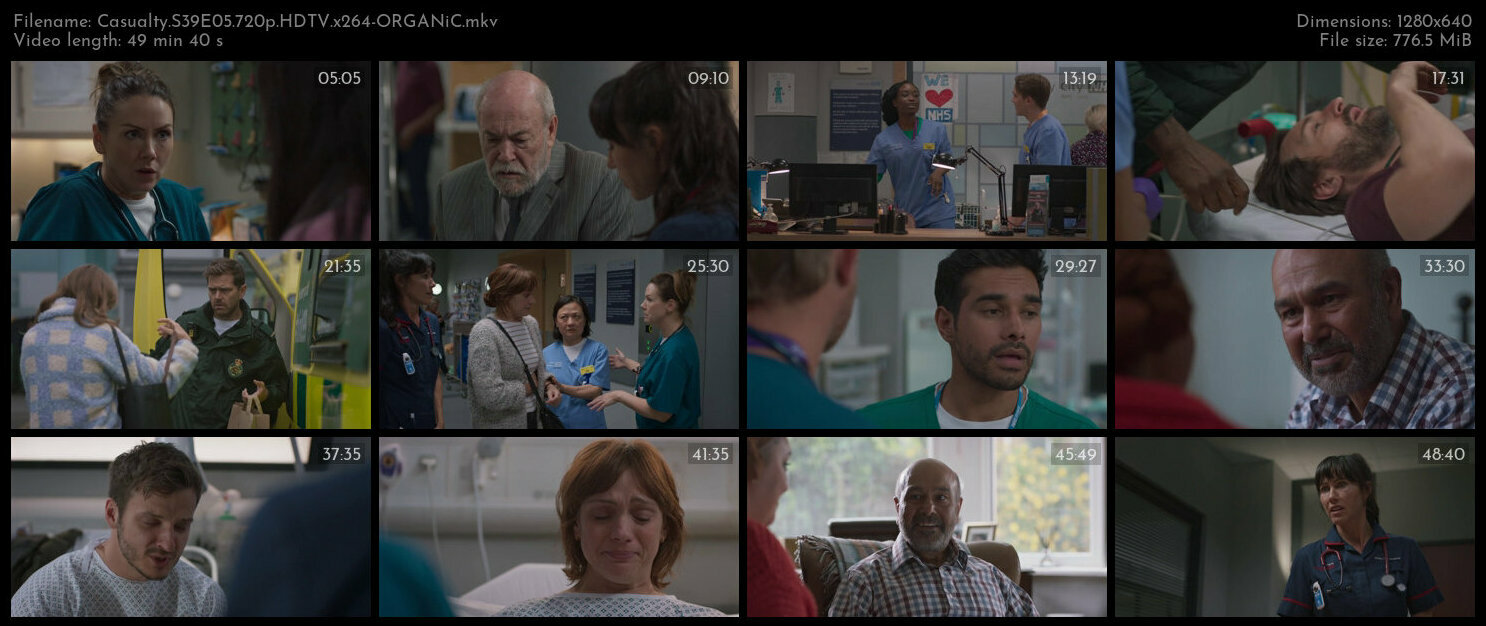 Casualty S39E05 720p HDTV x264 ORGANiC TGx