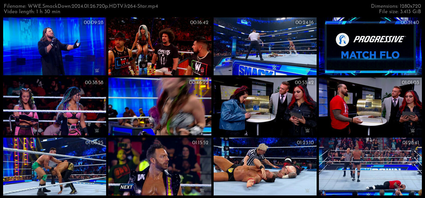 WWE SmackDown 2024 01 26 720p HDTV h264 Star TGx