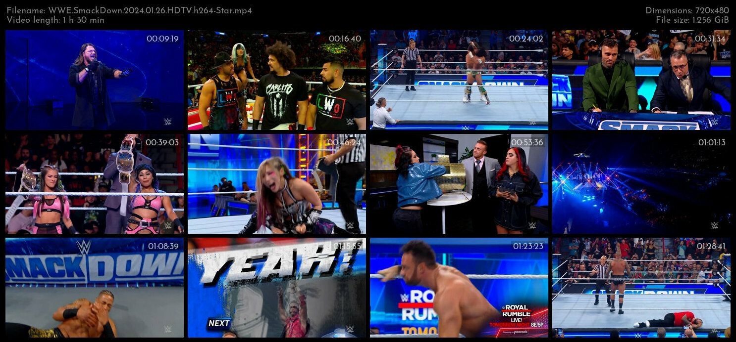 WWE SmackDown 2024 01 26 HDTV h264 Star TGx