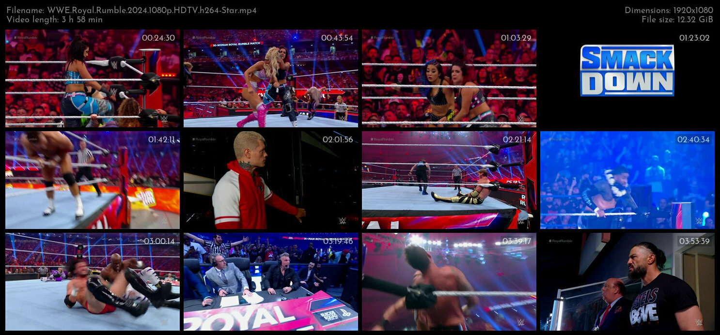 WWE Royal Rumble 2024 1080p HDTV h264 Star TGx