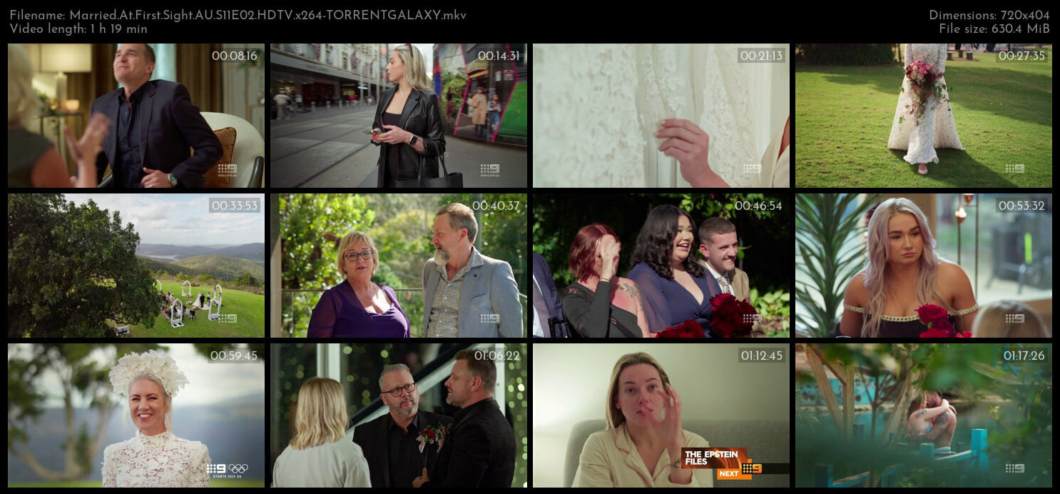 Married At First Sight AU S11E02 HDTV x264 TORRENTGALAXY