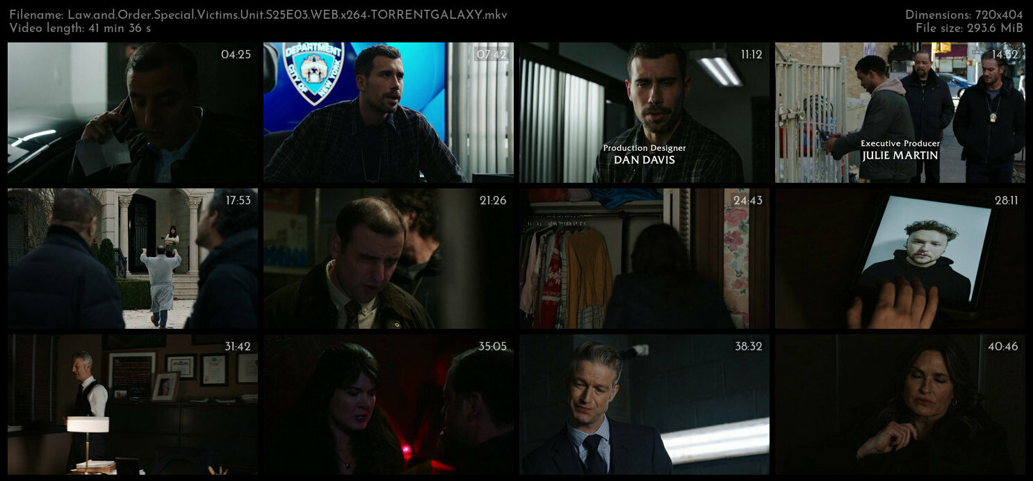 Law and Order Special Victims Unit S25E03 WEB x264 TORRENTGALAXY