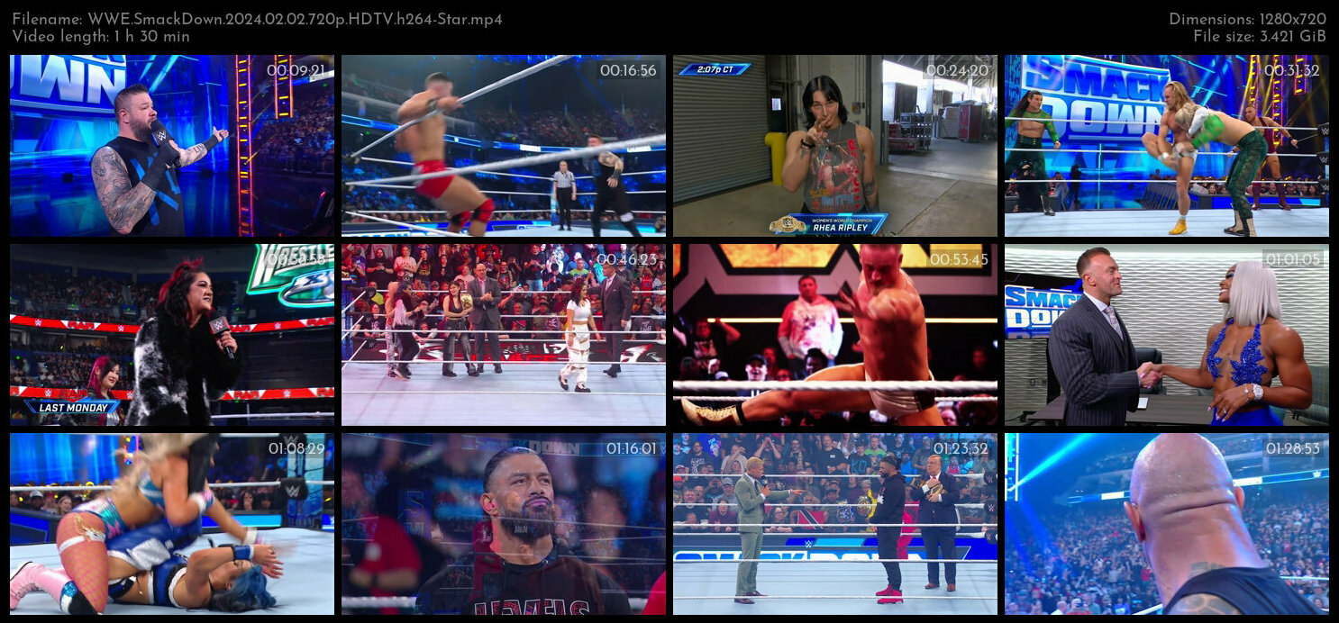 WWE SmackDown 2024 02 02 720p HDTV h264 Star TGx
