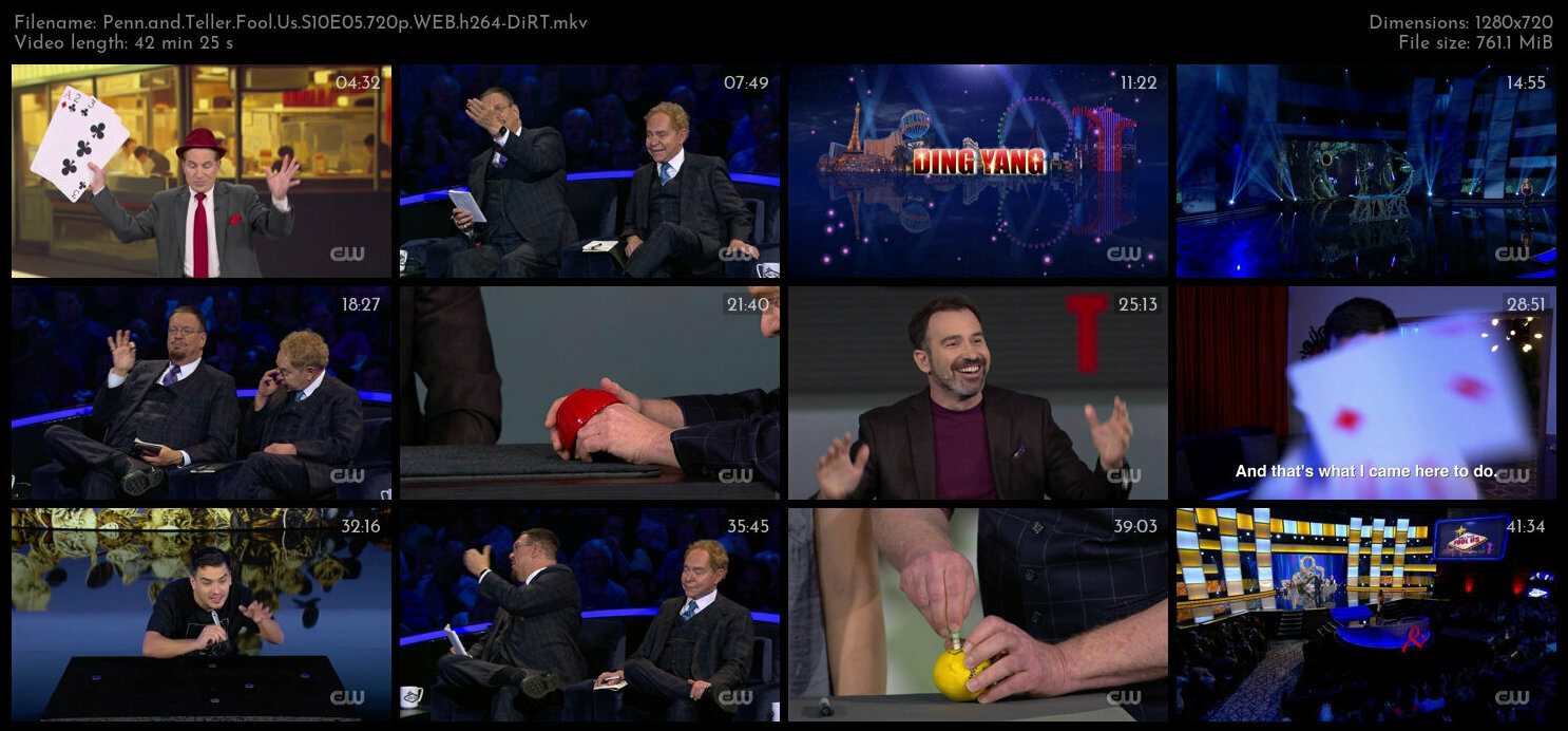 Penn and Teller Fool Us S10E05 720p WEB h264 DiRT TGx