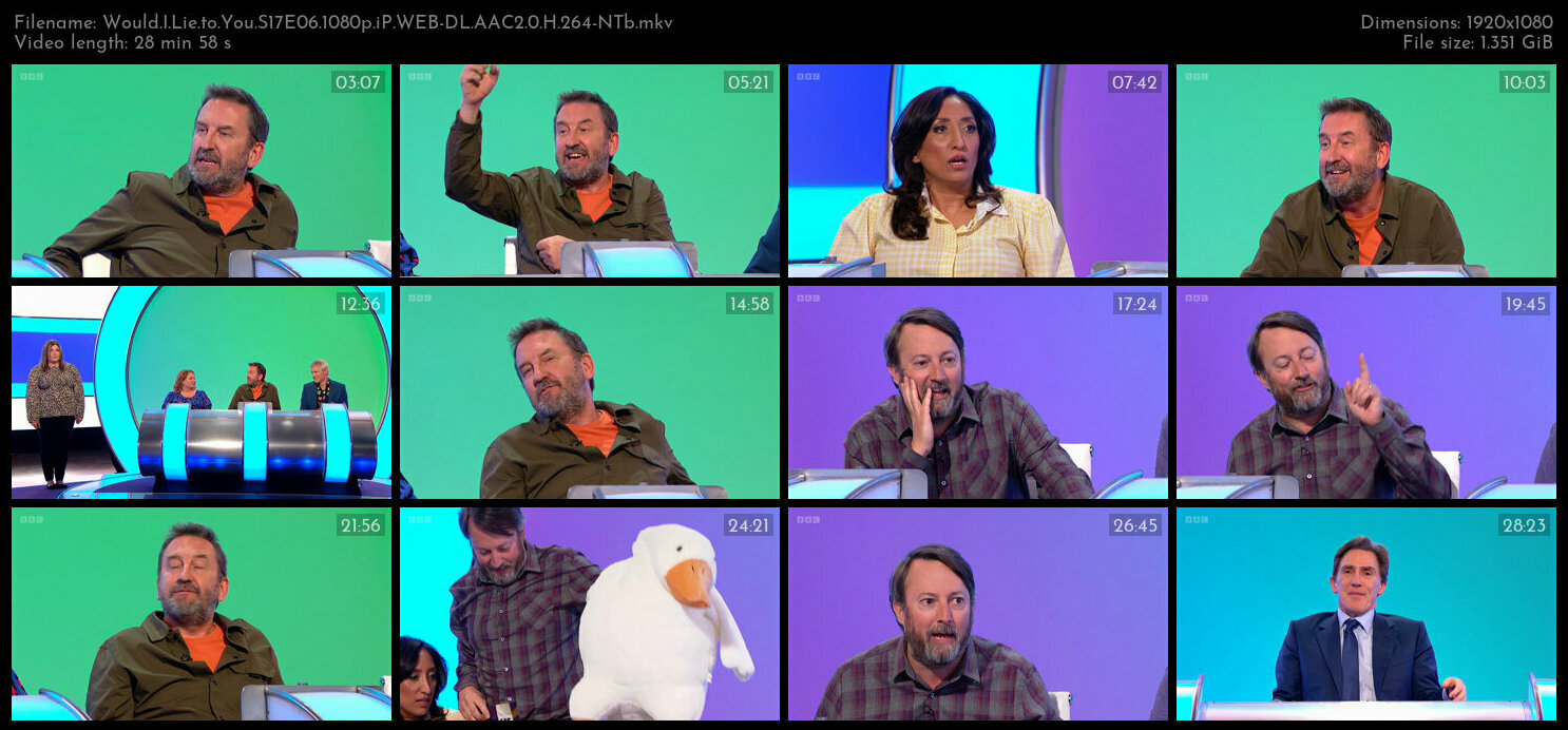 Would I Lie to You S17E06 1080p iP WEB DL AAC2 0 H 264 NTb TGx