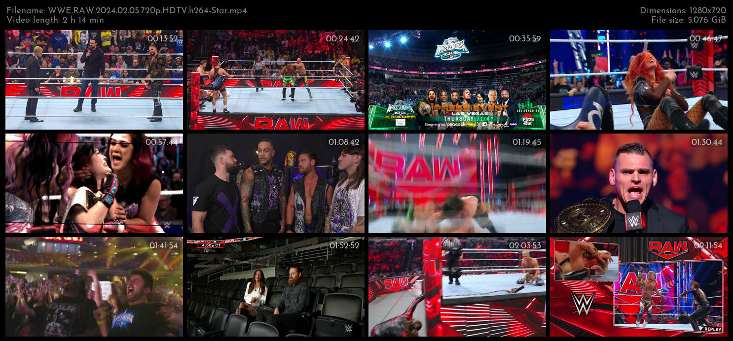 WWE RAW 2024 02 05 720p HDTV h264 Star TGx