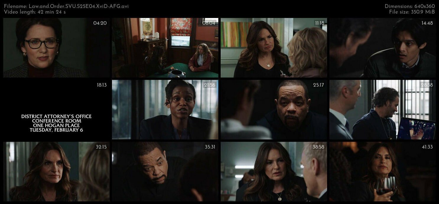 Law and Order SVU S25E04 XviD AFG TGx