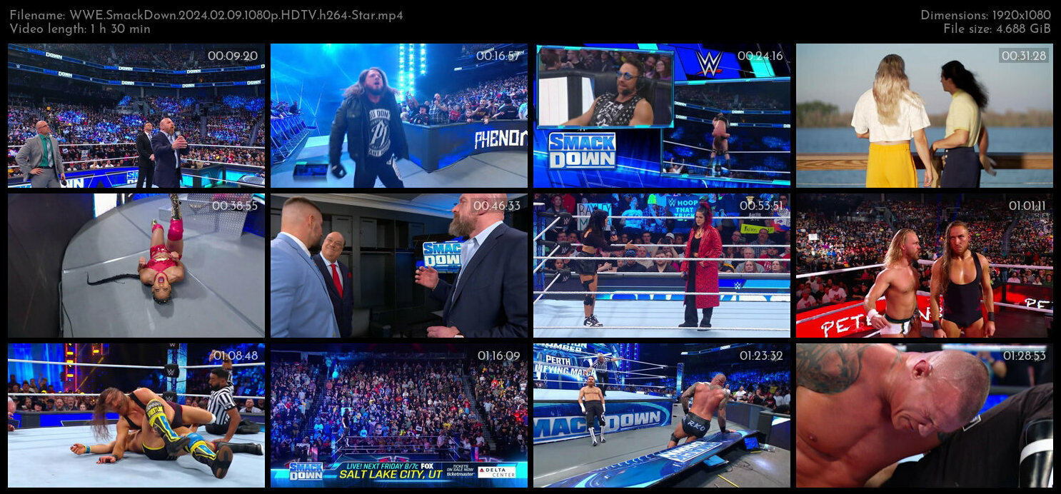WWE SmackDown 2024 02 09 1080p HDTV h264 Star TGx