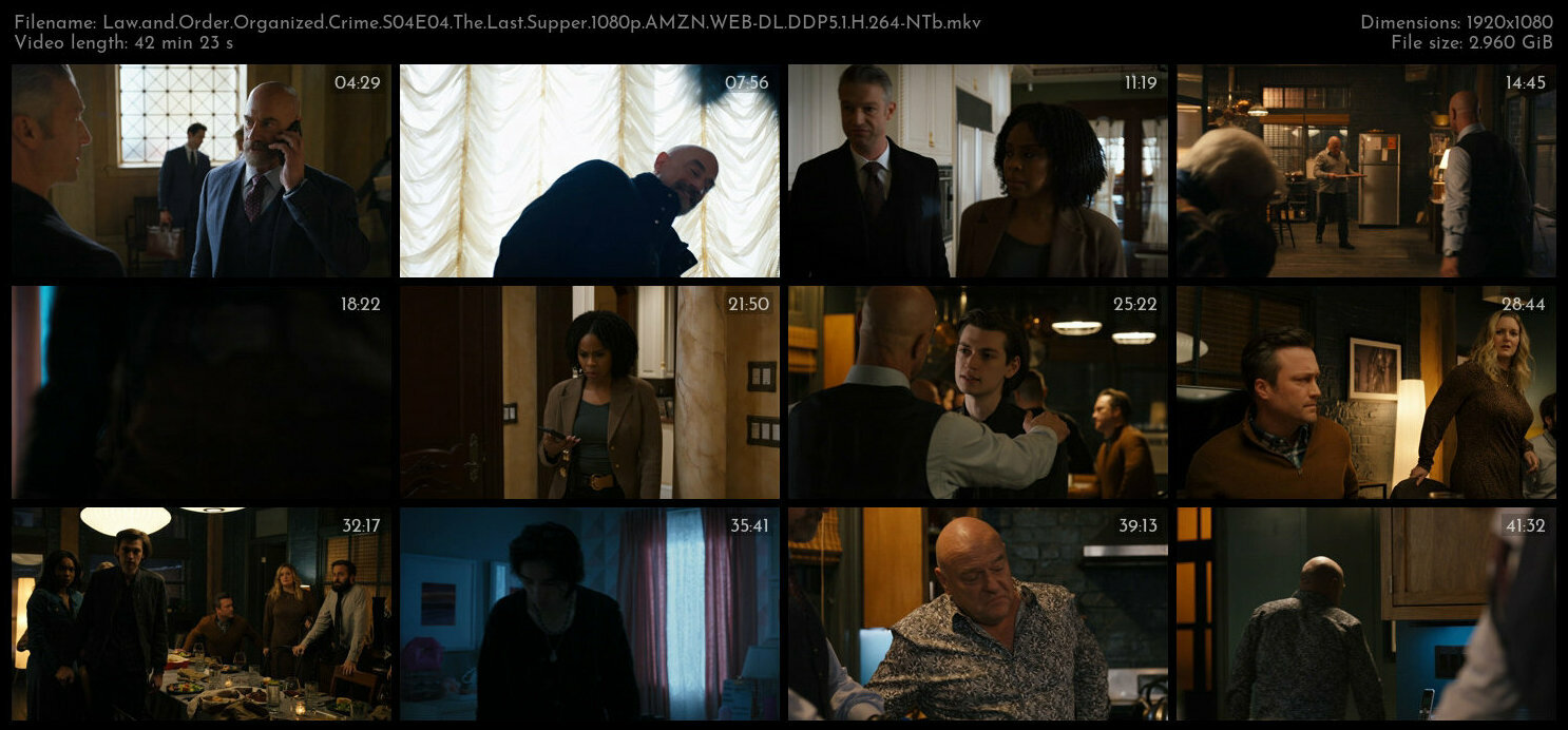 Law and Order Organized Crime S04E04 The Last Supper 1080p AMZN WEB DL DDP5 1 H 264 NTb TGx