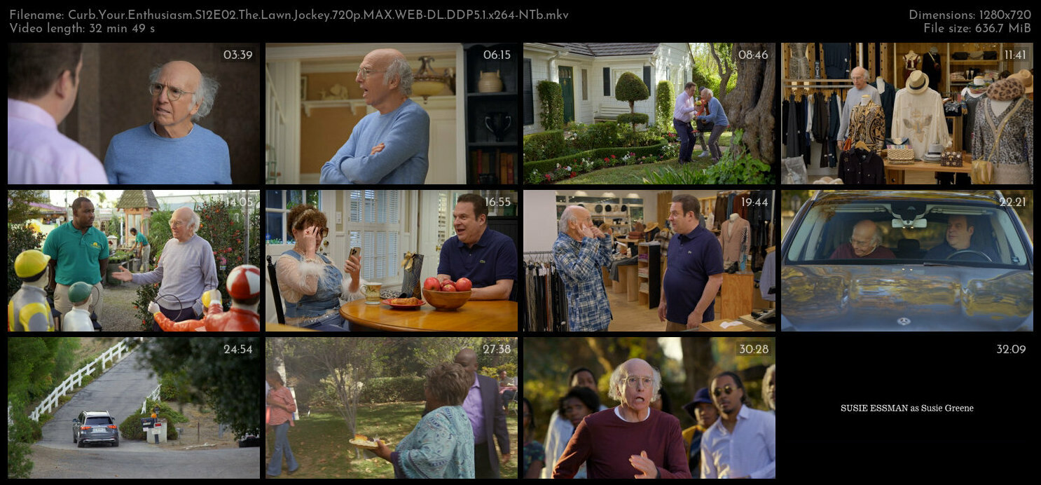 Curb Your Enthusiasm S12E02 The Lawn Jockey 720p MAX WEB DL DDP5 1 x264 NTb TGx