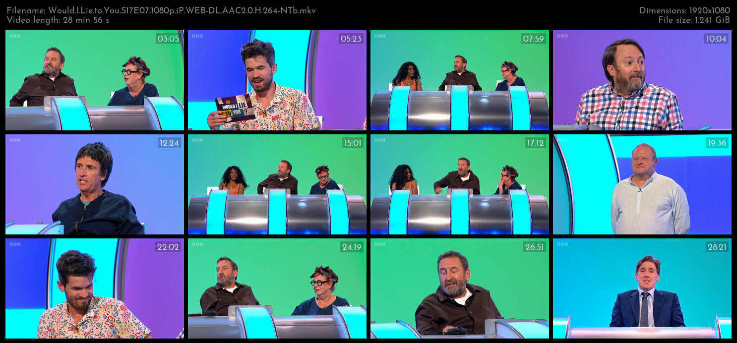 Would I Lie to You S17E07 1080p iP WEB DL AAC2 0 H 264 NTb TGx