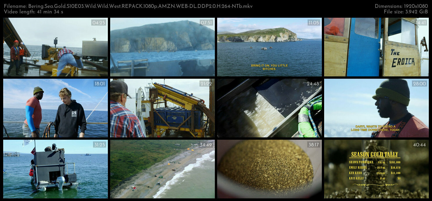 Bering Sea Gold S10E03 Wild Wild West REPACK 1080p AMZN WEB DL DDP2 0 H 264 NTb TGx