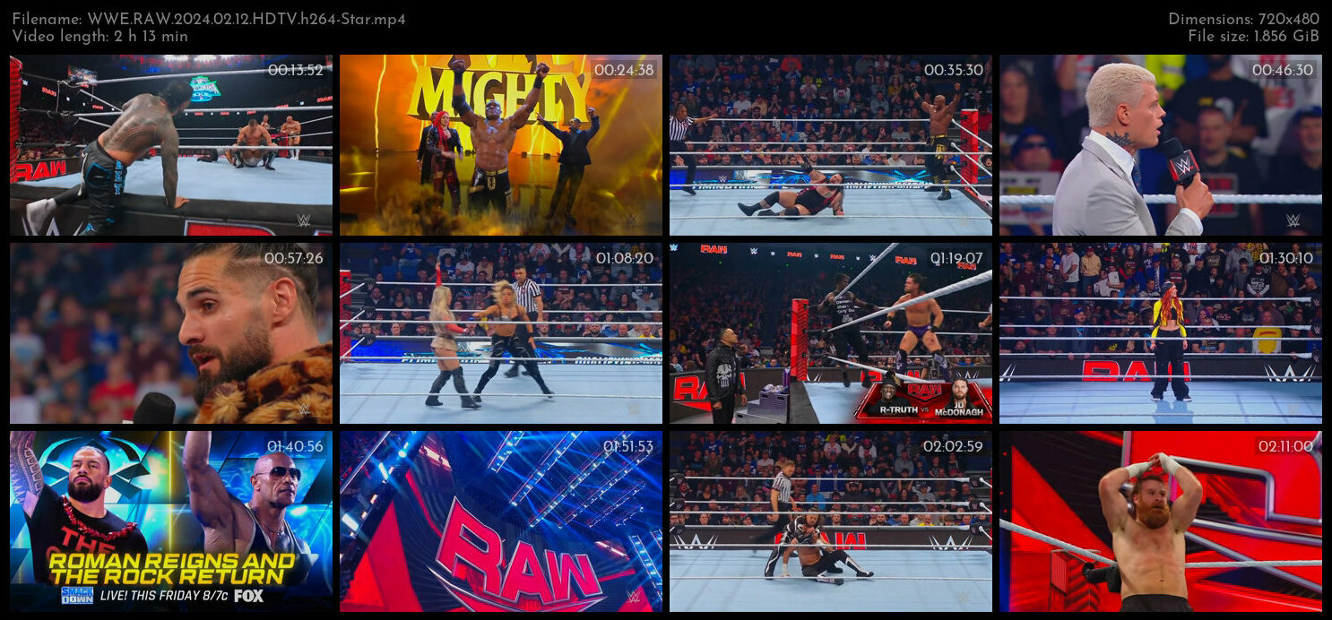 WWE RAW 2024 02 12 HDTV h264 Star TGx