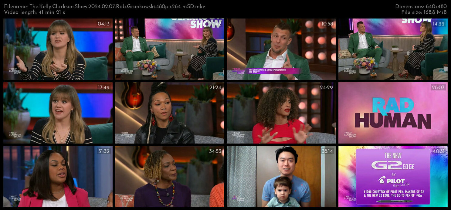 The Kelly Clarkson Show 2024 02 07 Rob Gronkowski 480p x264 mSD TGx