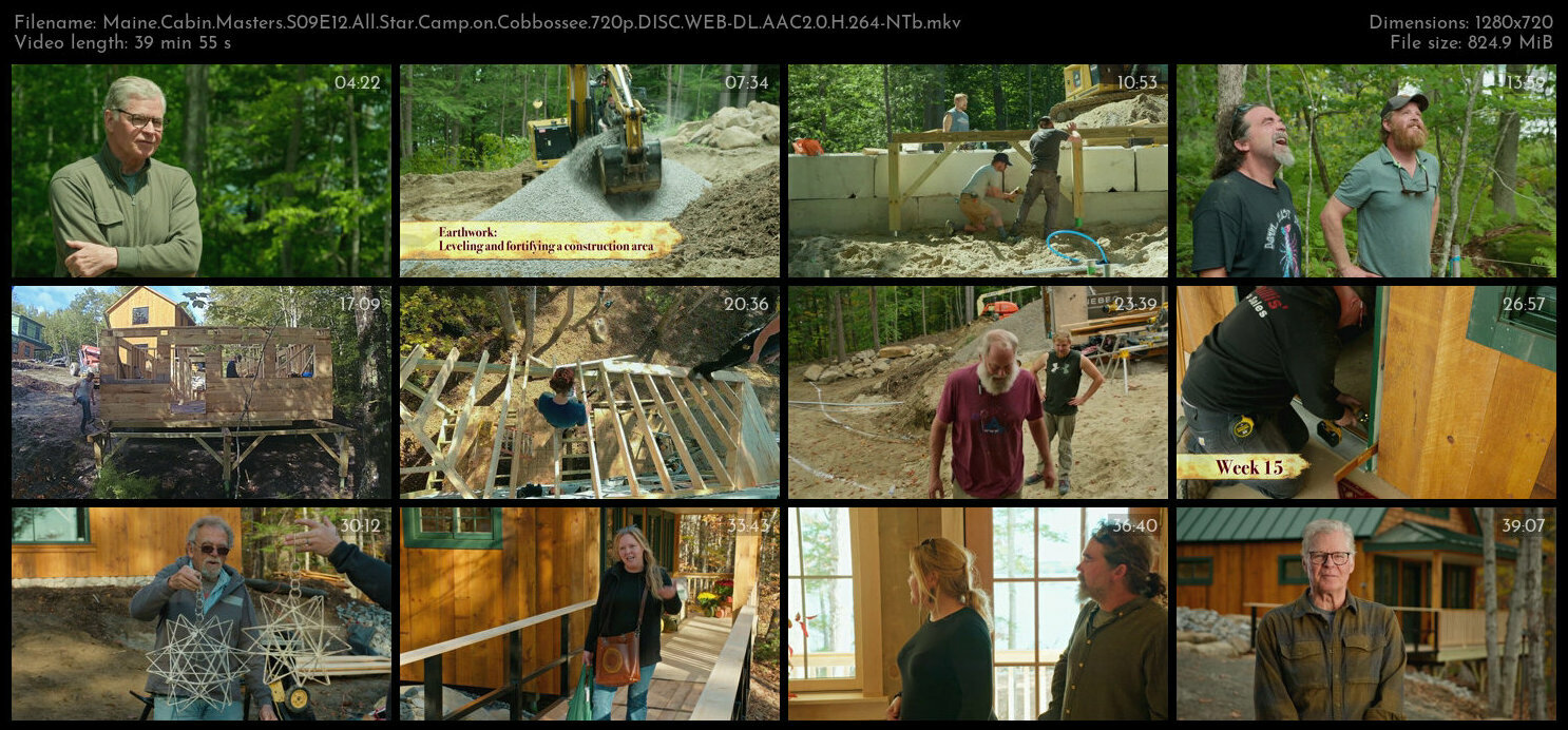 Maine Cabin Masters S09E12 All Star Camp on Cobbossee 720p DISC WEB DL AAC2 0 H 264 NTb TGx