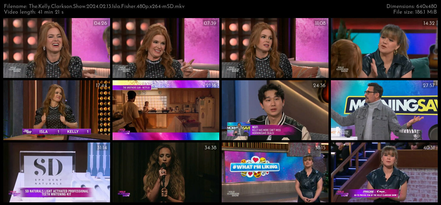 The Kelly Clarkson Show 2024 02 13 Isla Fisher 480p x264 mSD TGx