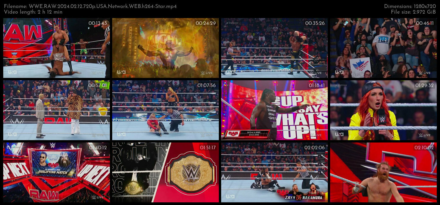 WWE RAW 2024 02 12 720p USA Network WEB h264 Star TGx