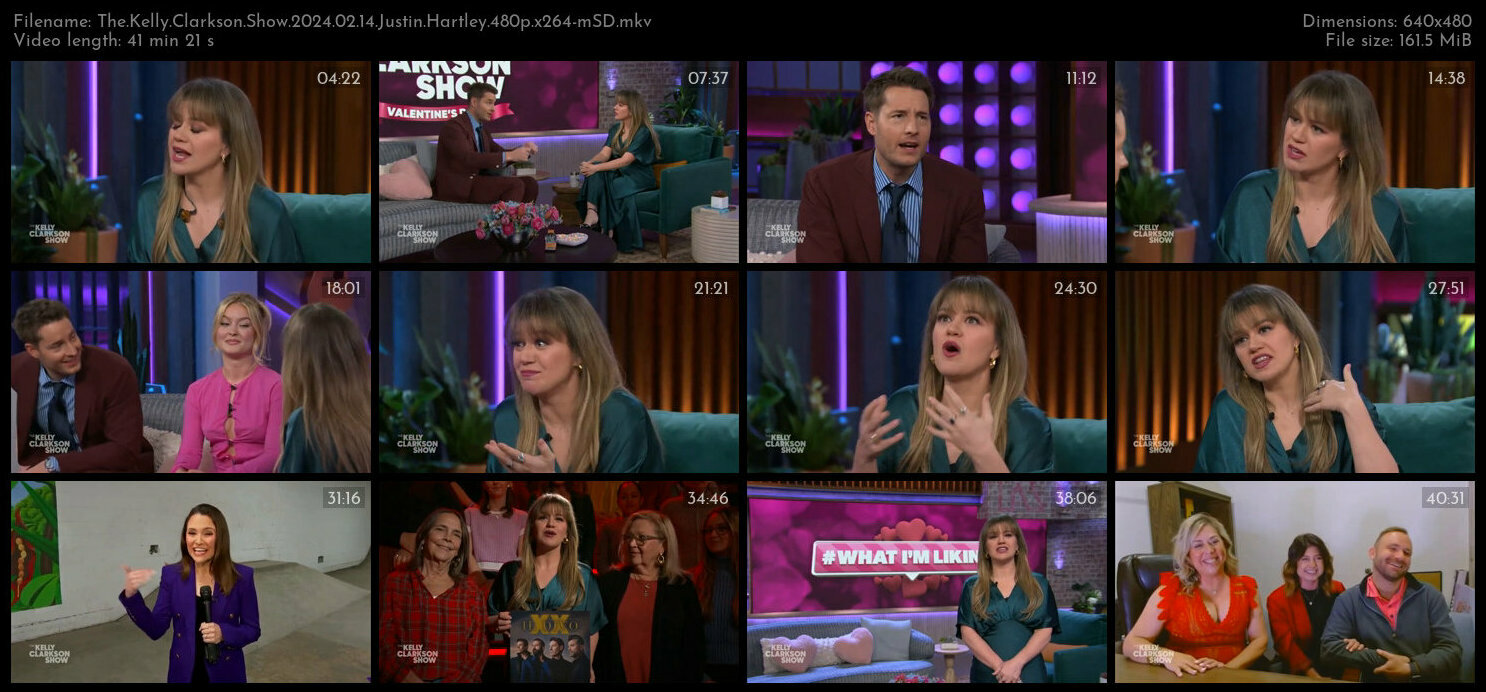 The Kelly Clarkson Show 2024 02 14 Justin Hartley 480p x264 mSD TGx