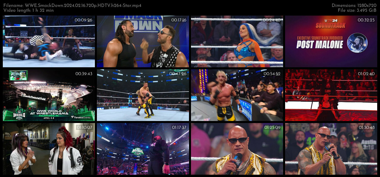 WWE SmackDown 2024 02 16 720p HDTV h264 Star TGx