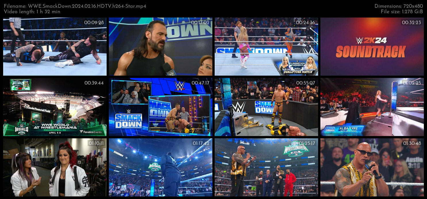 WWE SmackDown 2024 02 16 HDTV h264 Star TGx